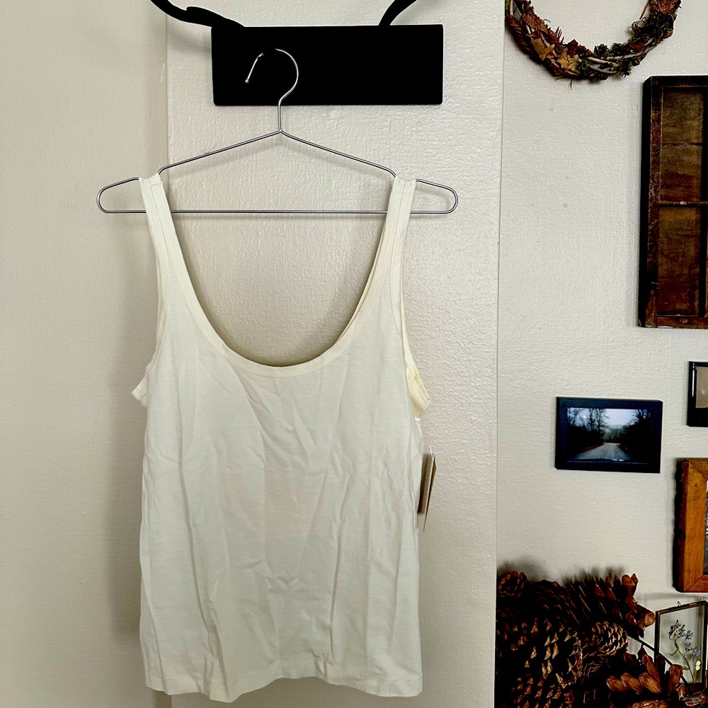 NWT tags organic cotton tank top S